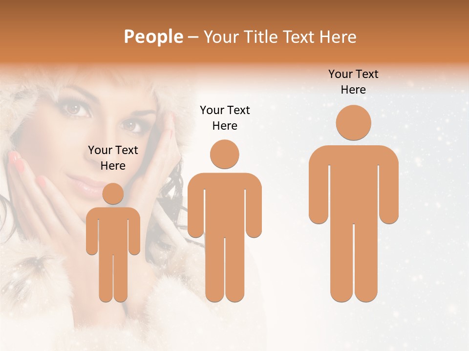 Portrait Woman Cheerful PowerPoint Template