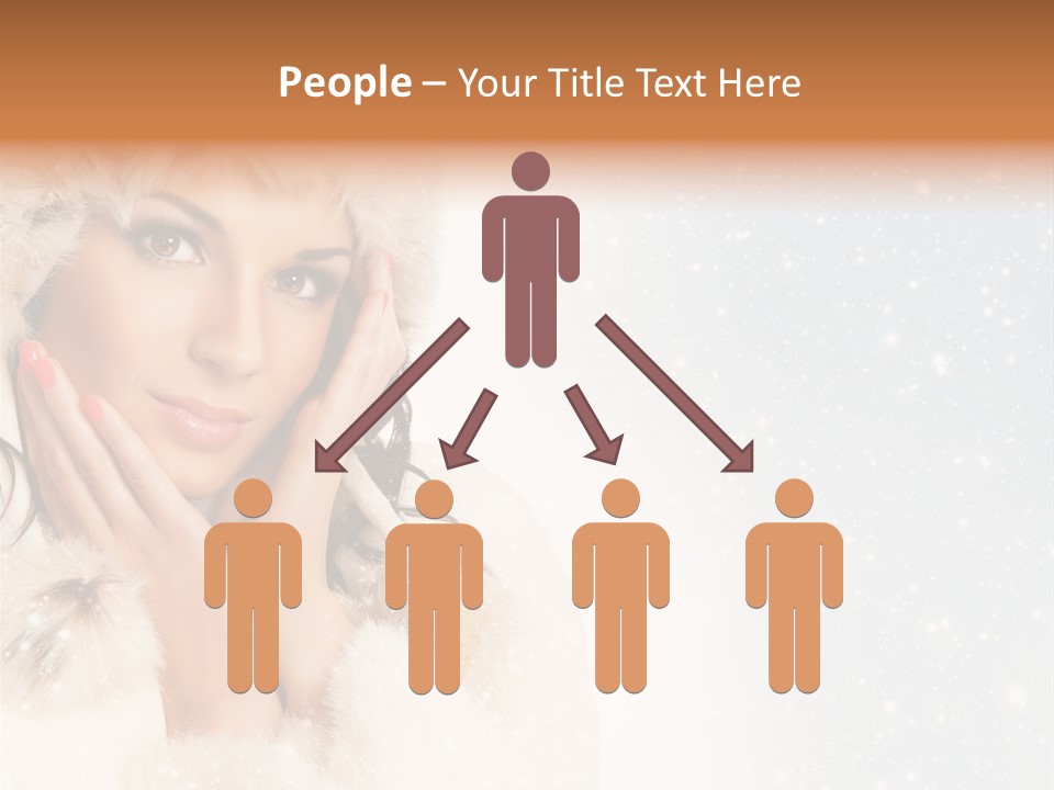 Portrait Woman Cheerful PowerPoint Template