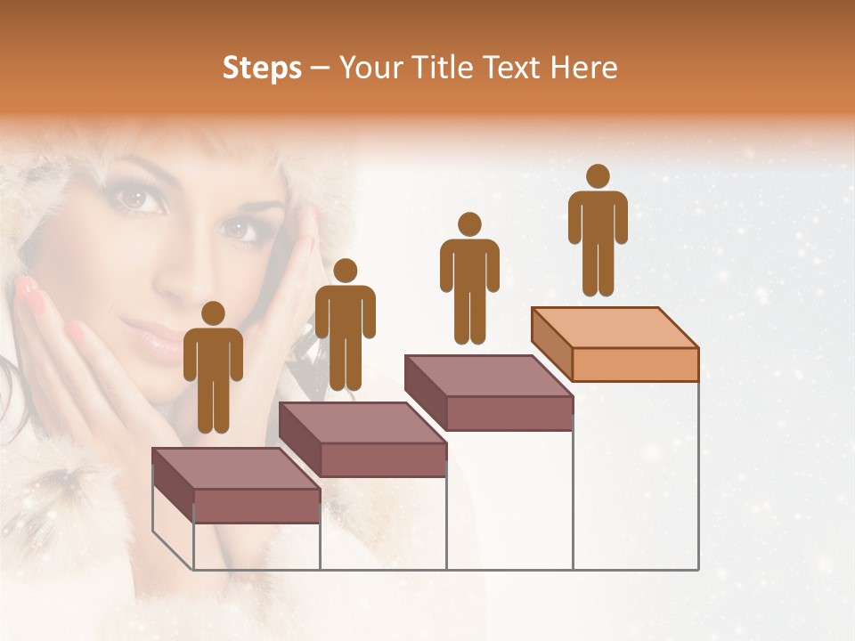 Portrait Woman Cheerful PowerPoint Template