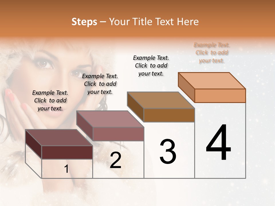 Portrait Woman Cheerful PowerPoint Template