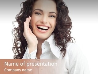 Executive Confidence Looking At Camera PowerPoint Template