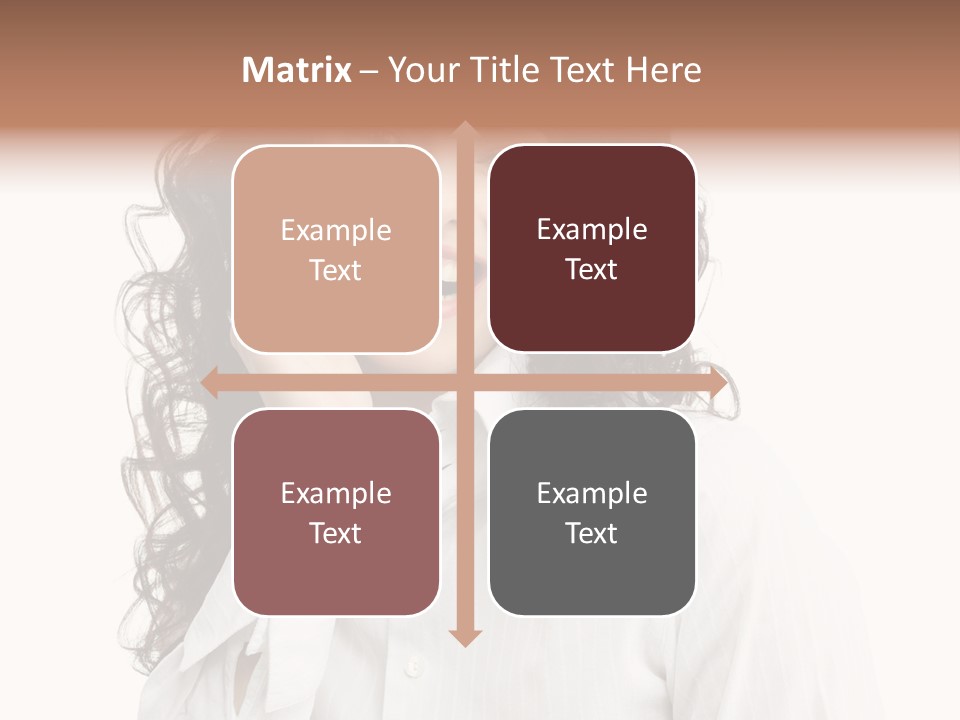 Executive Confidence Looking At Camera PowerPoint Template