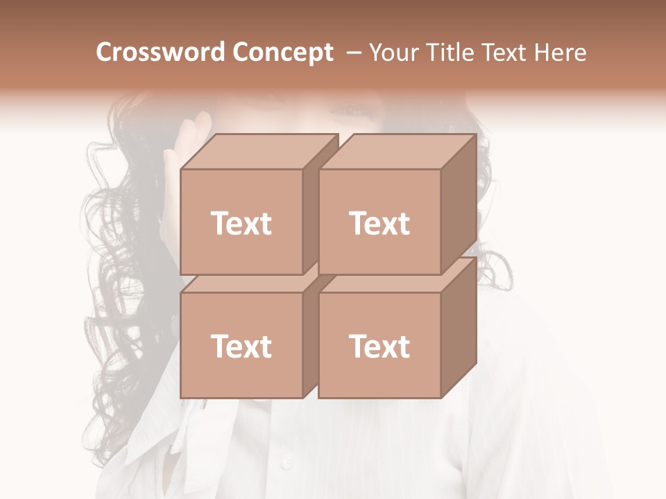 Executive Confidence Looking At Camera PowerPoint Template