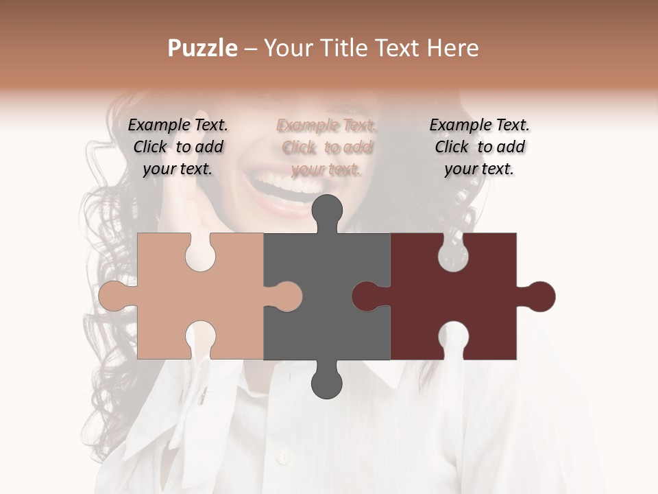 Executive Confidence Looking At Camera PowerPoint Template