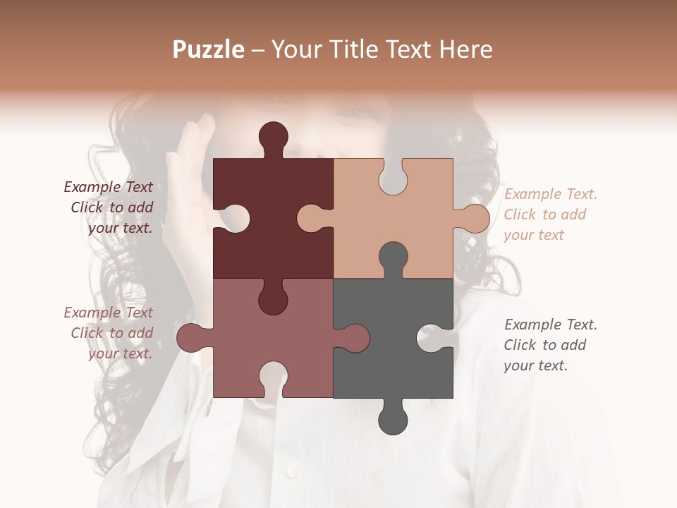 Executive Confidence Looking At Camera PowerPoint Template