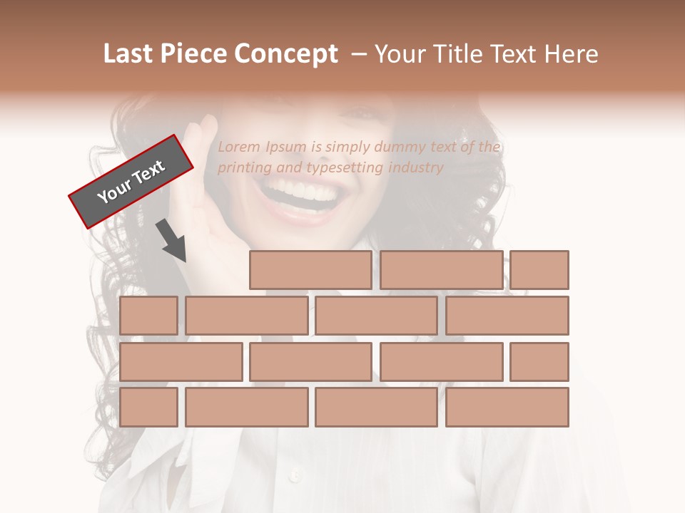 Executive Confidence Looking At Camera PowerPoint Template