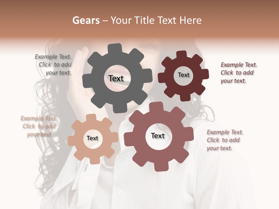 Executive Confidence Looking At Camera PowerPoint Template