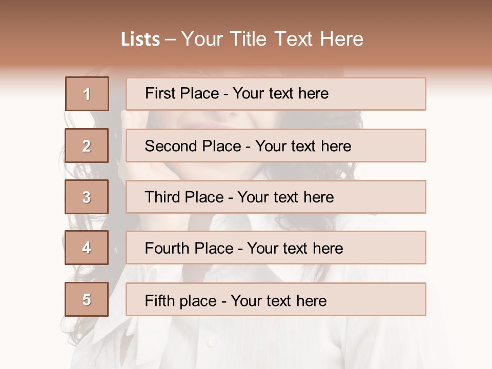 Executive Confidence Looking At Camera PowerPoint Template