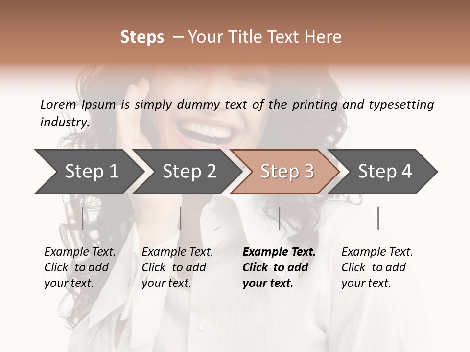 Executive Confidence Looking At Camera PowerPoint Template