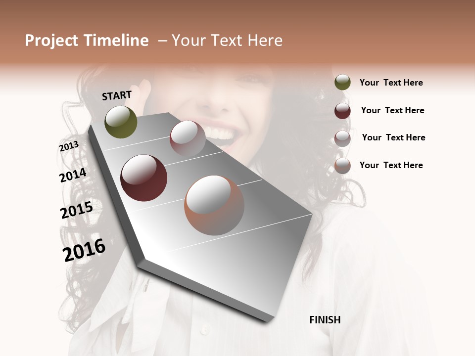 Executive Confidence Looking At Camera PowerPoint Template