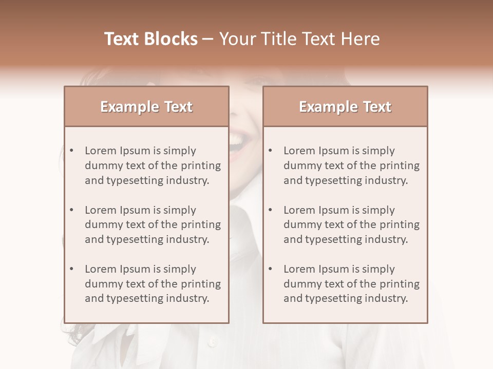Executive Confidence Looking At Camera PowerPoint Template