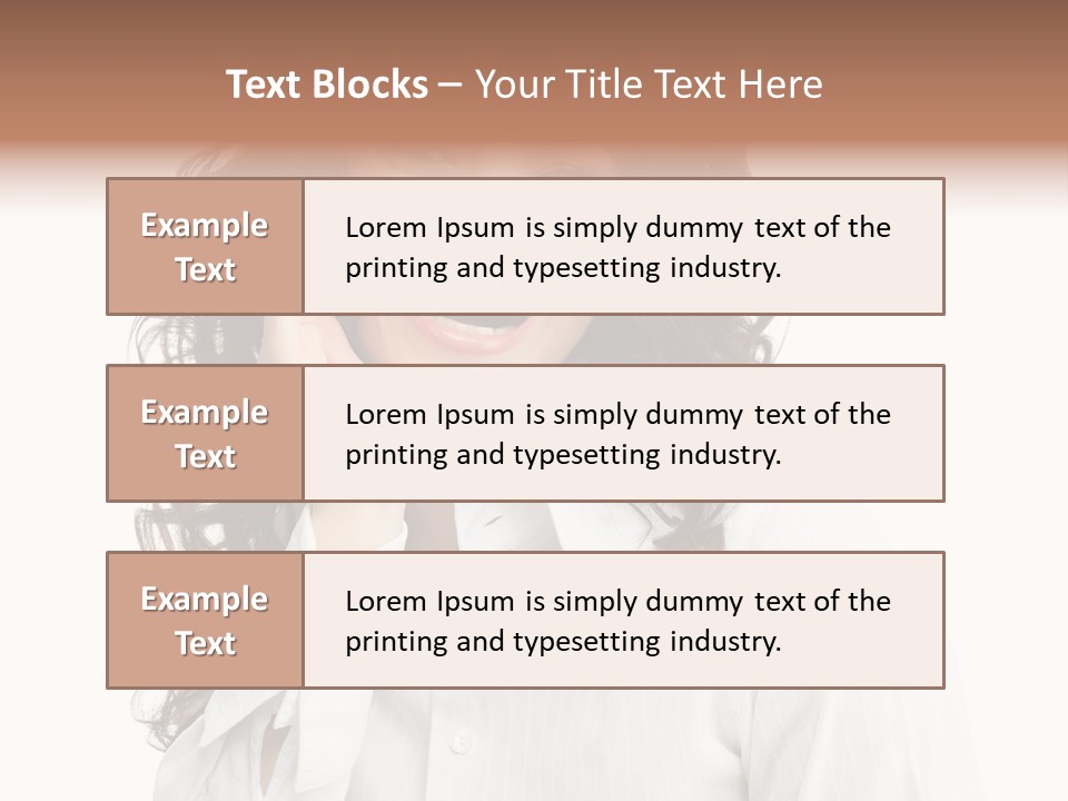 Executive Confidence Looking At Camera PowerPoint Template