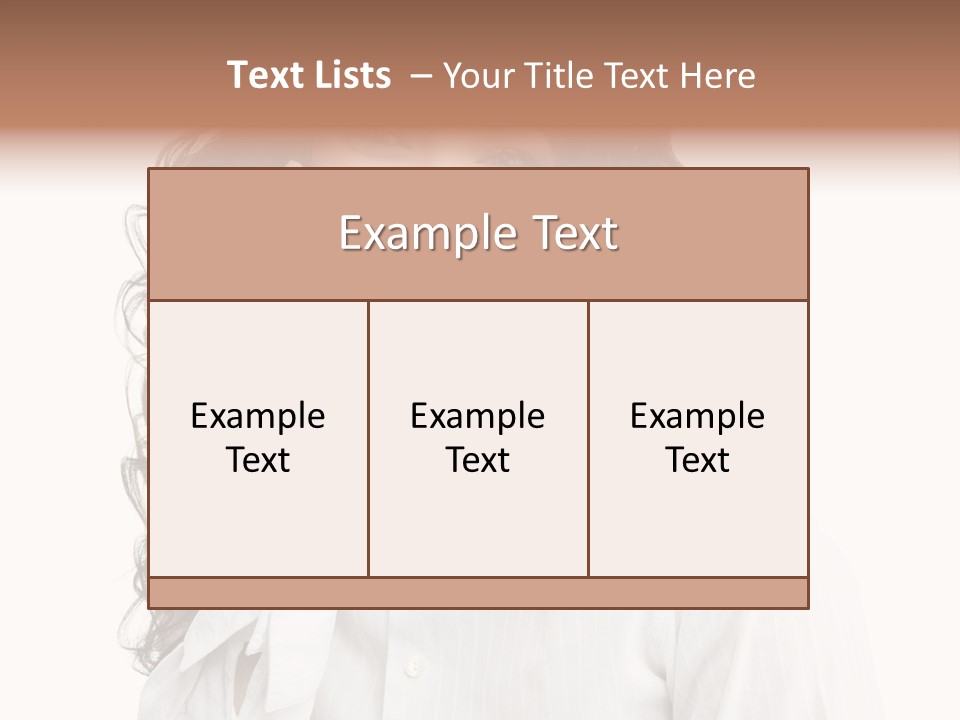 Executive Confidence Looking At Camera PowerPoint Template