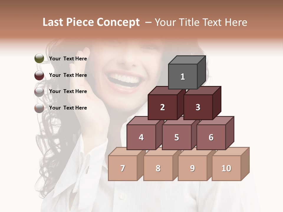 Executive Confidence Looking At Camera PowerPoint Template