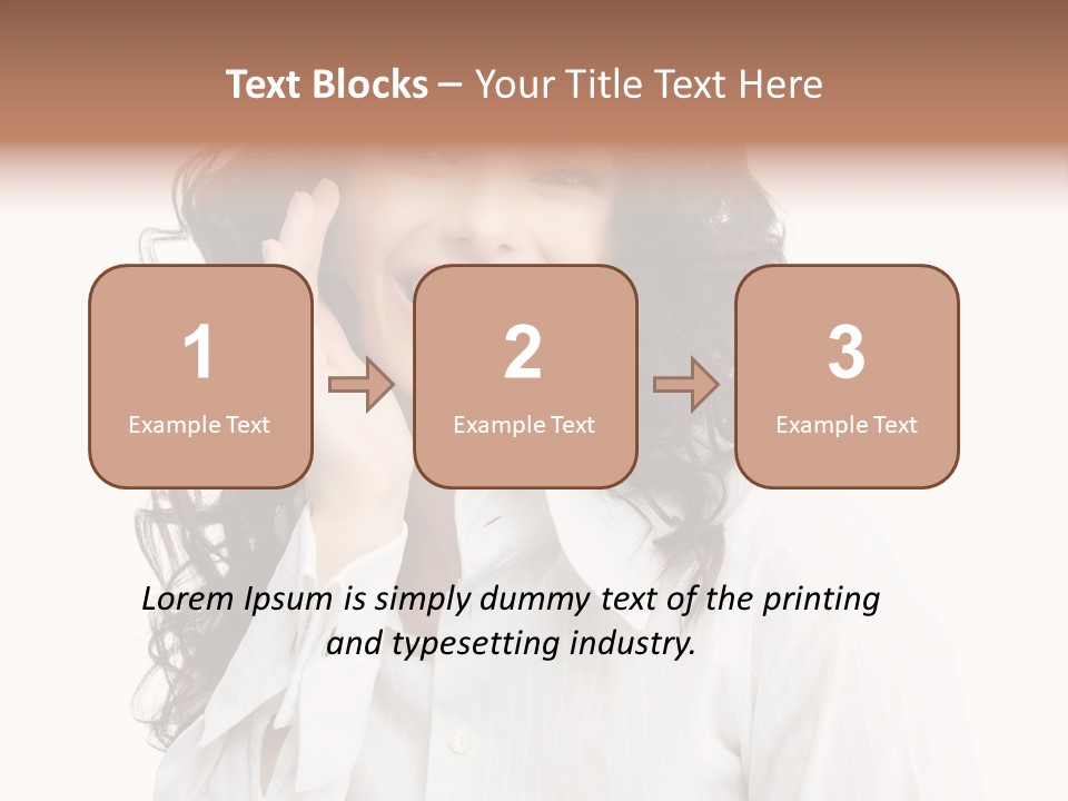 Executive Confidence Looking At Camera PowerPoint Template