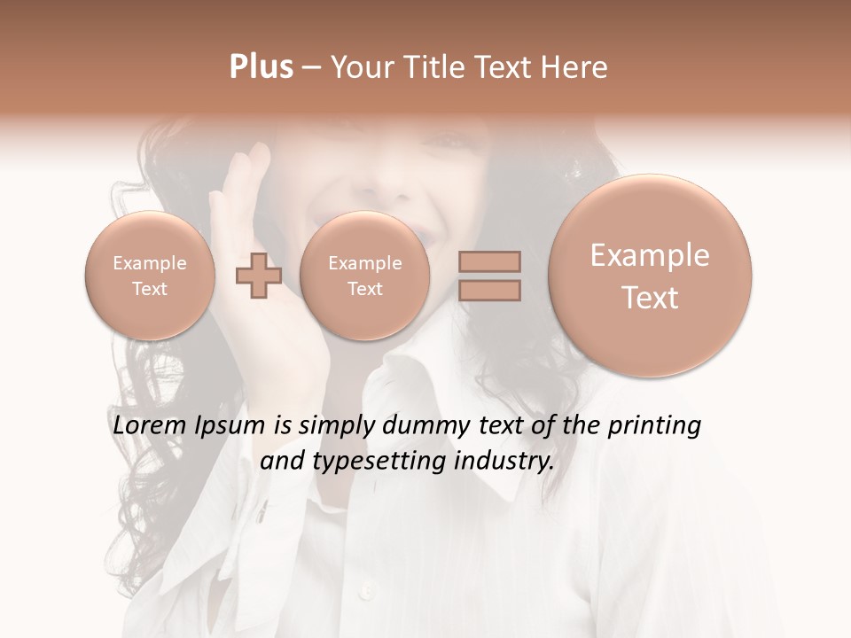 Executive Confidence Looking At Camera PowerPoint Template