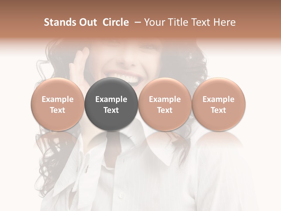 Executive Confidence Looking At Camera PowerPoint Template