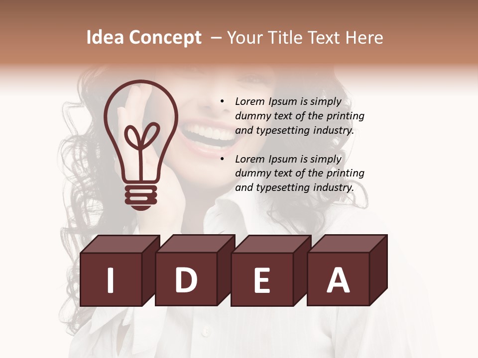 Executive Confidence Looking At Camera PowerPoint Template