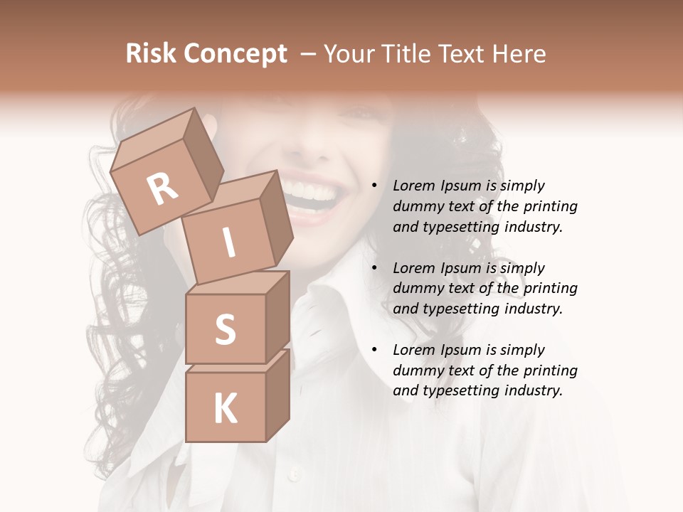 Executive Confidence Looking At Camera PowerPoint Template