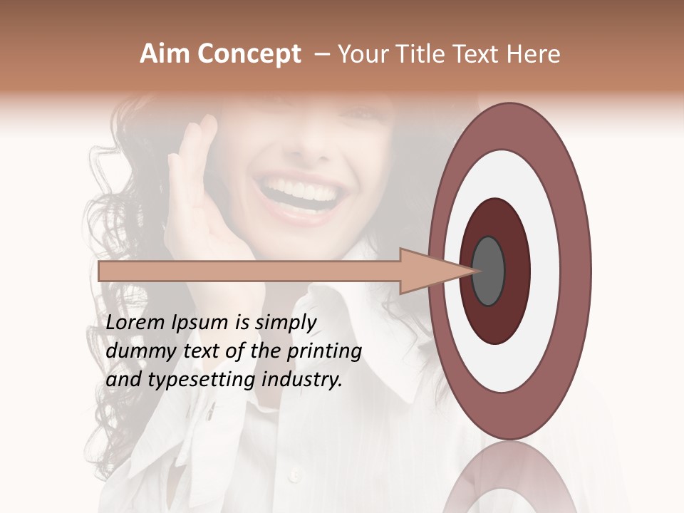 Executive Confidence Looking At Camera PowerPoint Template