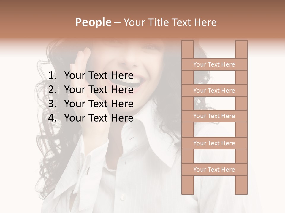 Executive Confidence Looking At Camera PowerPoint Template