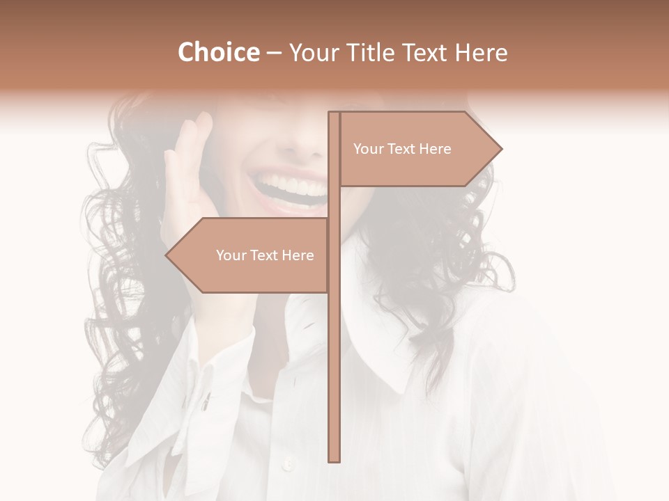 Executive Confidence Looking At Camera PowerPoint Template