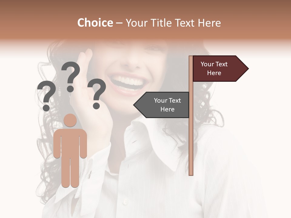 Executive Confidence Looking At Camera PowerPoint Template