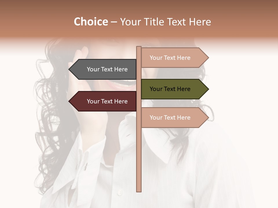 Executive Confidence Looking At Camera PowerPoint Template