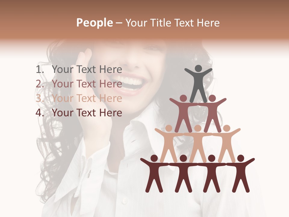 Executive Confidence Looking At Camera PowerPoint Template