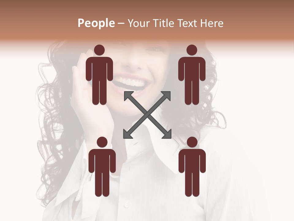 Executive Confidence Looking At Camera PowerPoint Template