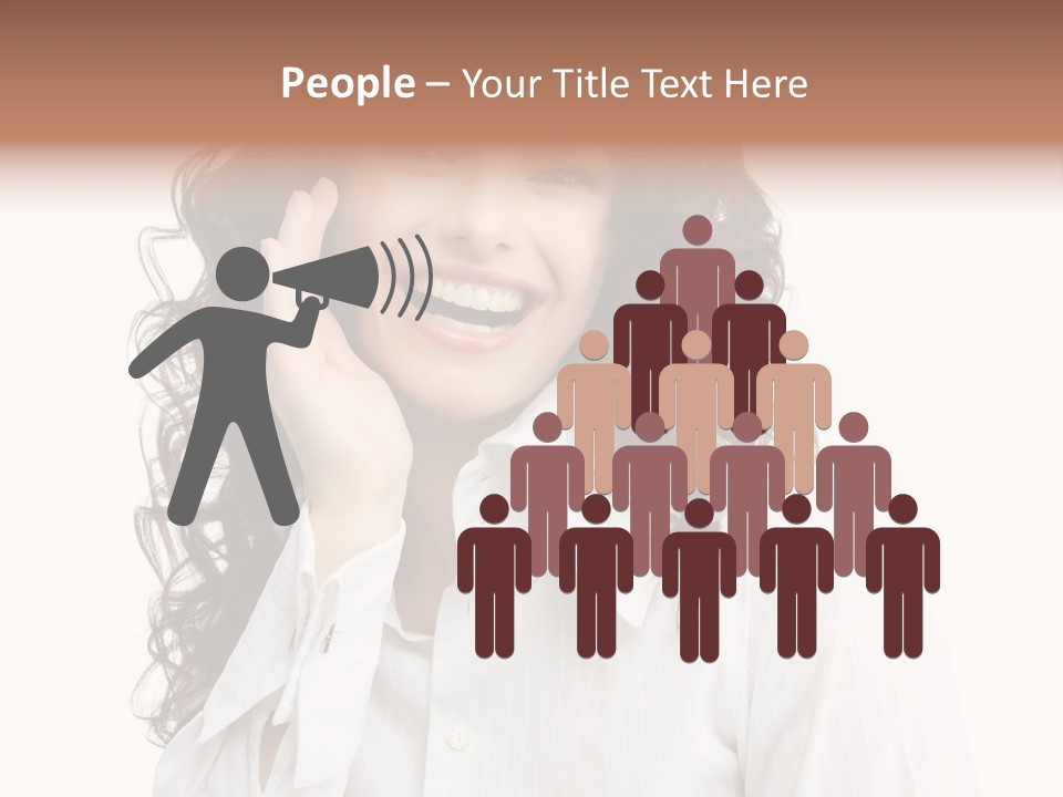 Executive Confidence Looking At Camera PowerPoint Template