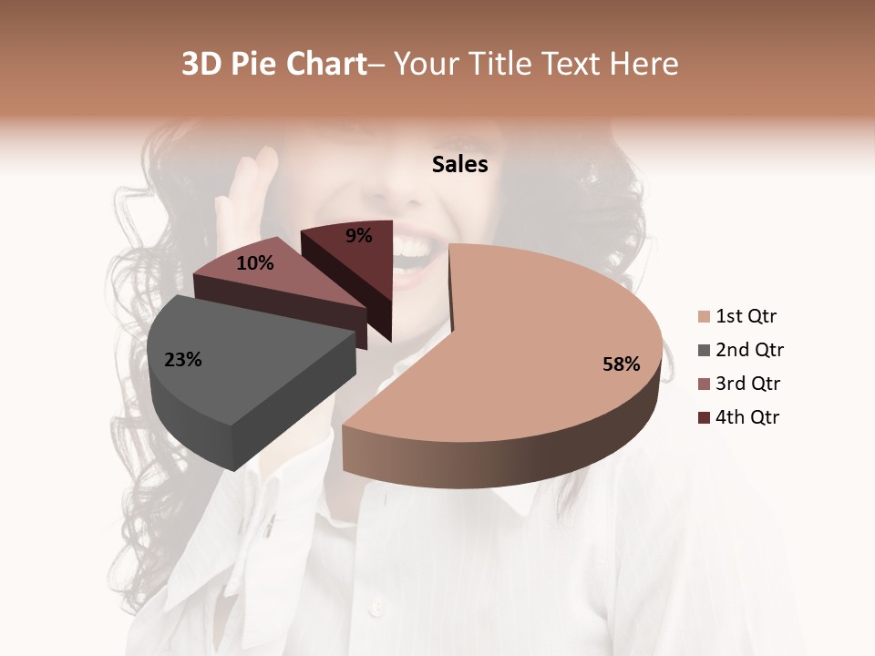 Executive Confidence Looking At Camera PowerPoint Template