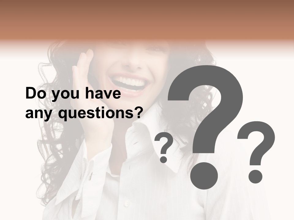 Executive Confidence Looking At Camera PowerPoint Template