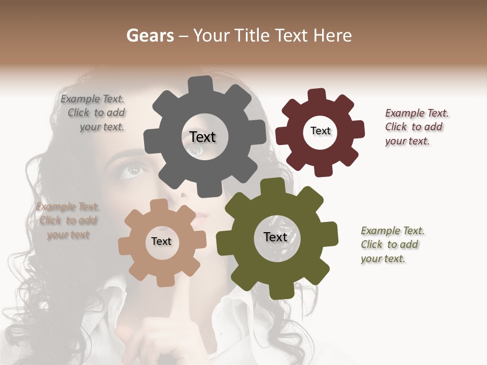 Spa Lady Young PowerPoint Template