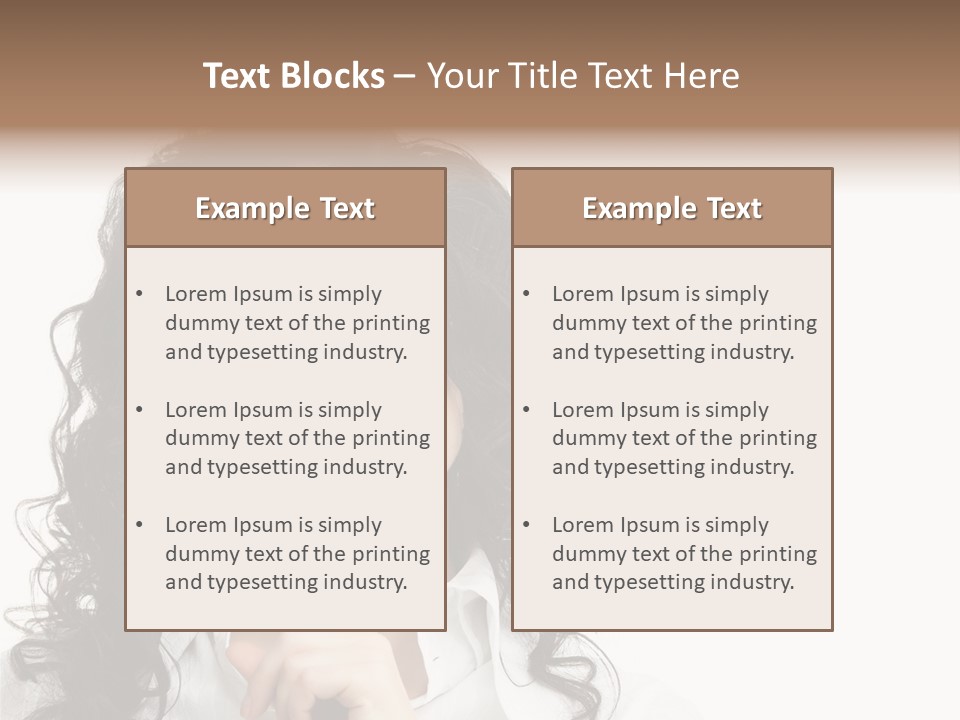 Spa Lady Young PowerPoint Template