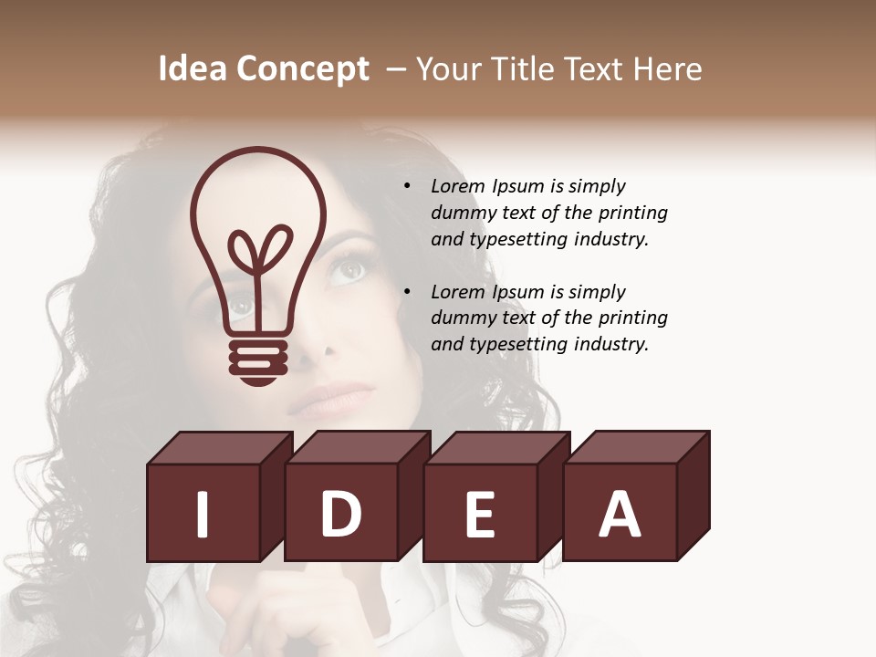 Spa Lady Young PowerPoint Template