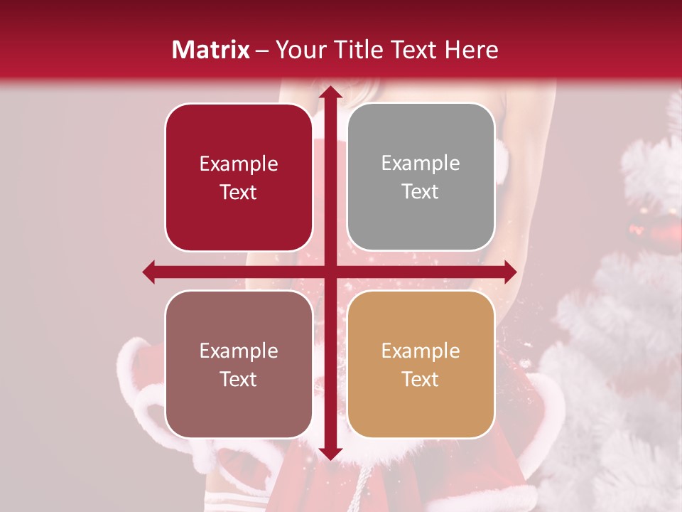 Female Beautiful Tree PowerPoint Template