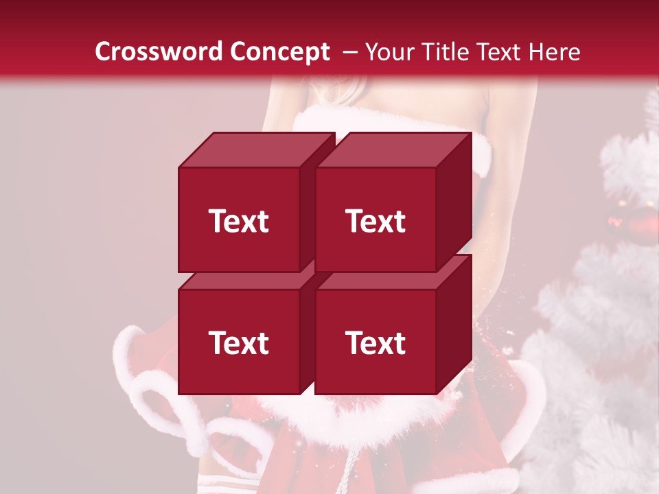 Female Beautiful Tree PowerPoint Template