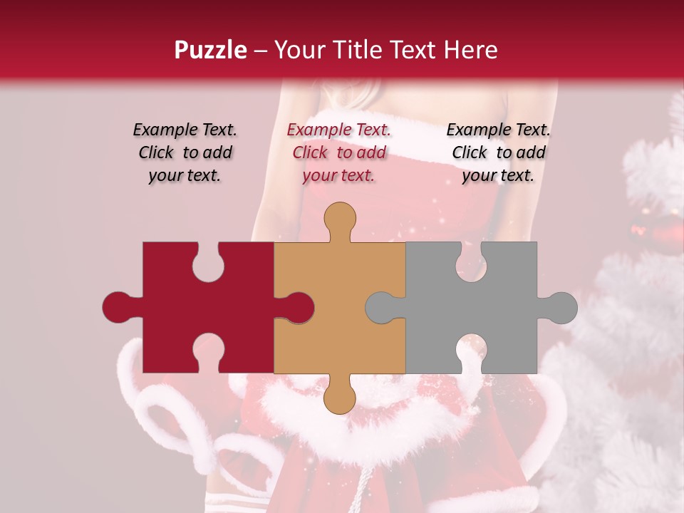 Female Beautiful Tree PowerPoint Template