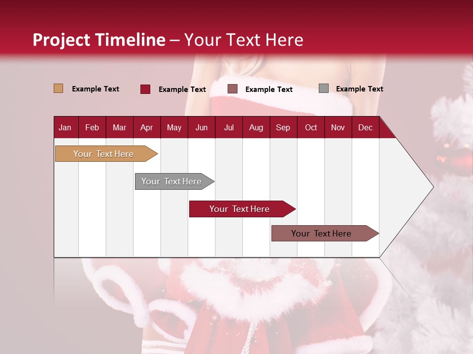 Female Beautiful Tree PowerPoint Template