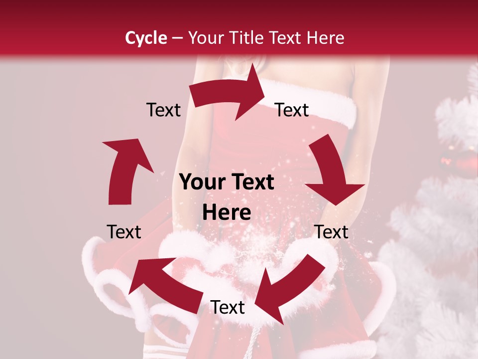 Female Beautiful Tree PowerPoint Template