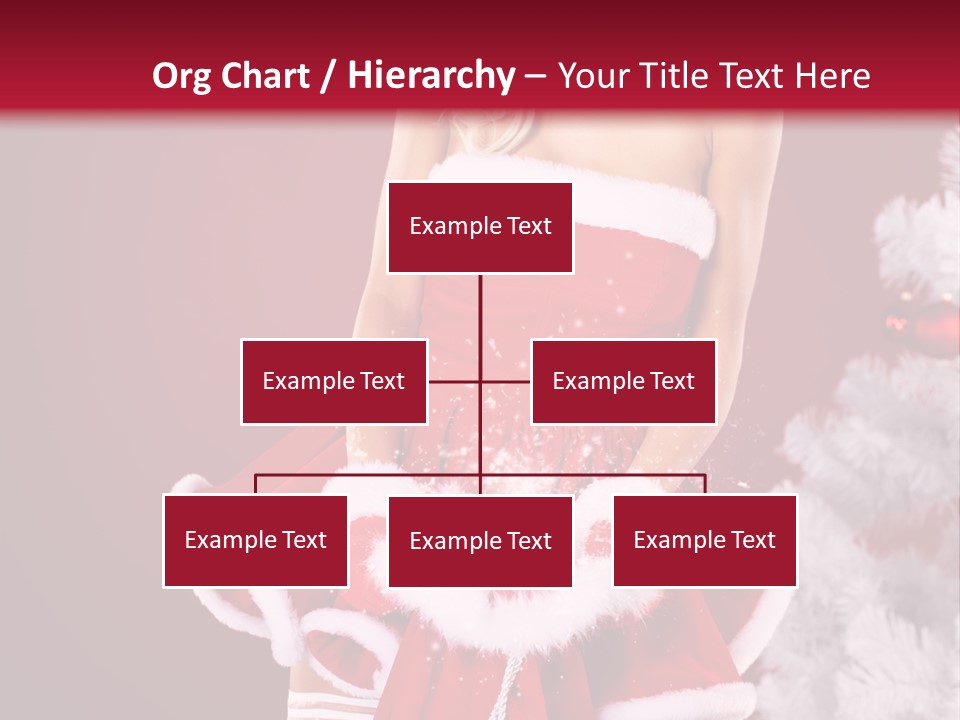 Female Beautiful Tree PowerPoint Template