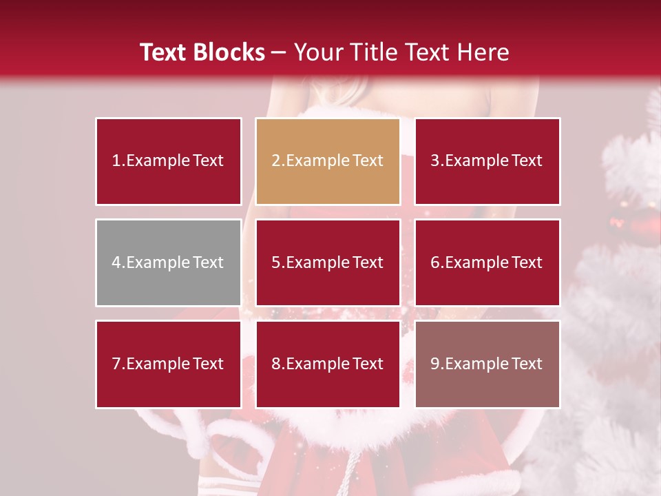 Female Beautiful Tree PowerPoint Template