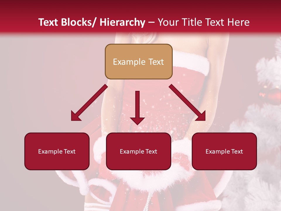 Female Beautiful Tree PowerPoint Template