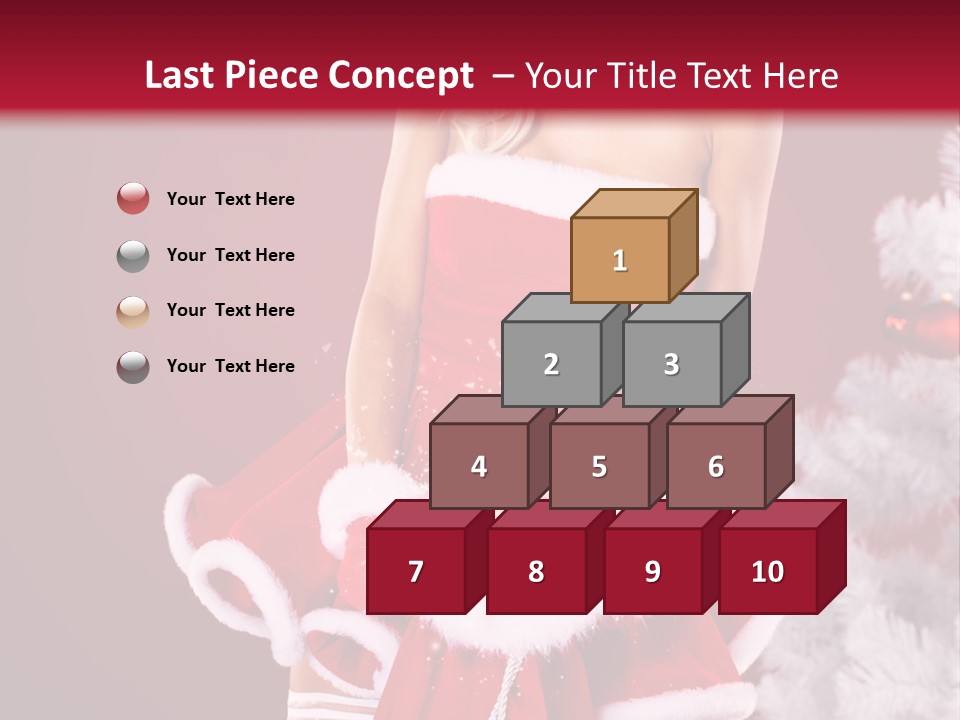 Female Beautiful Tree PowerPoint Template