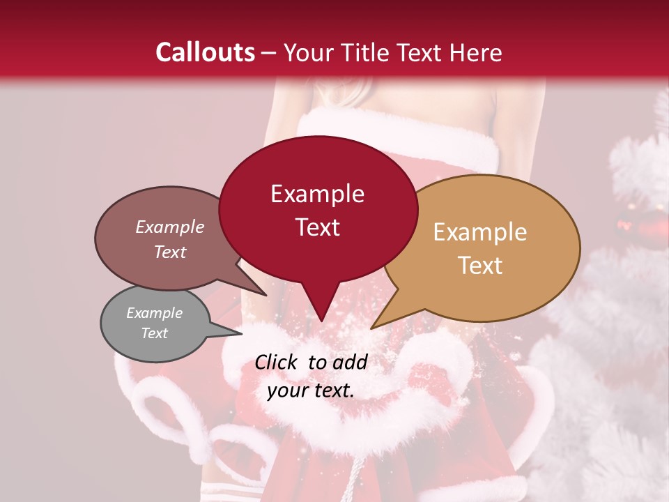 Female Beautiful Tree PowerPoint Template