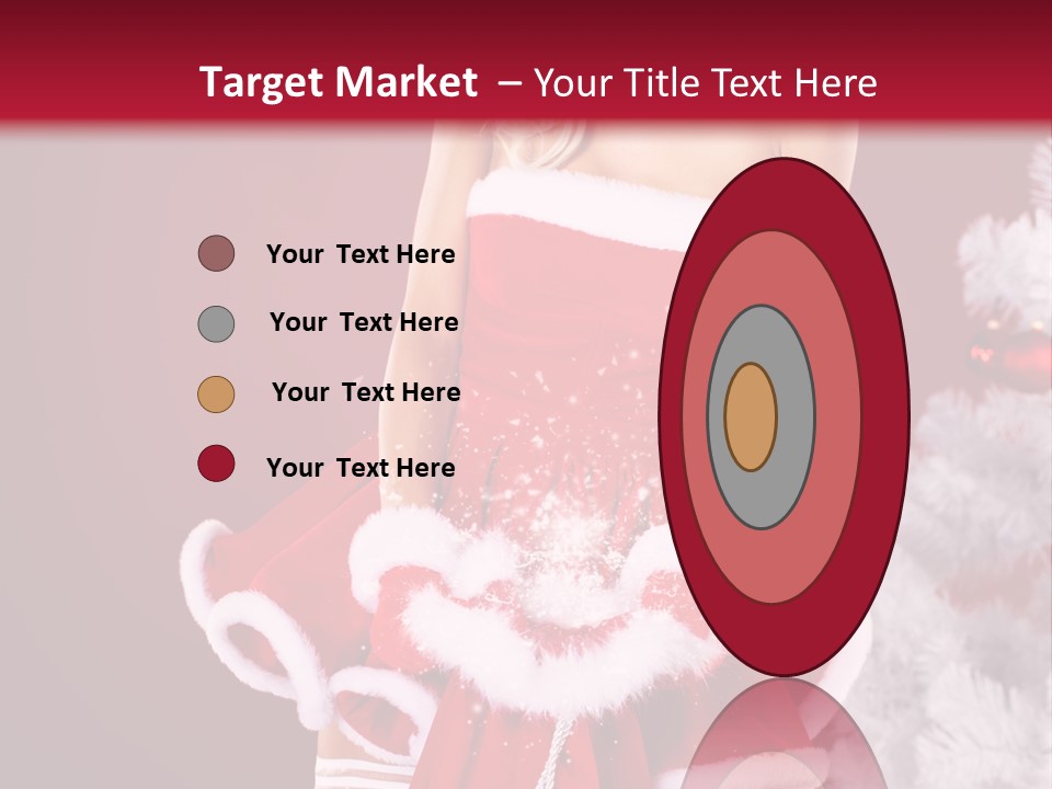 Female Beautiful Tree PowerPoint Template