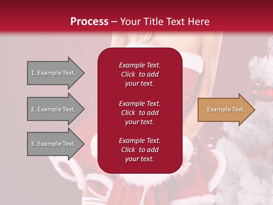 Female Beautiful Tree PowerPoint Template