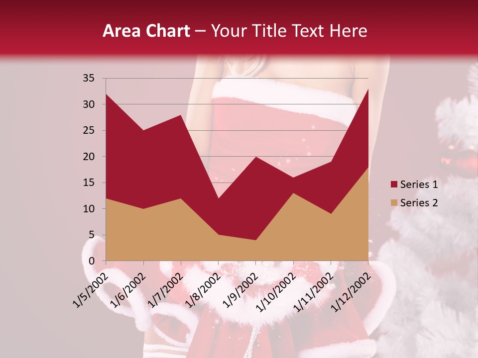 Female Beautiful Tree PowerPoint Template