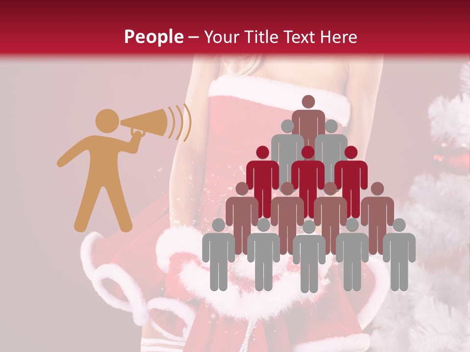 Female Beautiful Tree PowerPoint Template